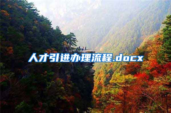 人才引进办理流程.docx