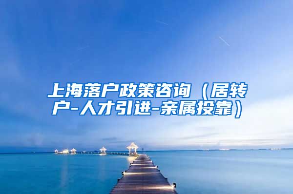 上海落户政策咨询（居转户-人才引进-亲属投靠）