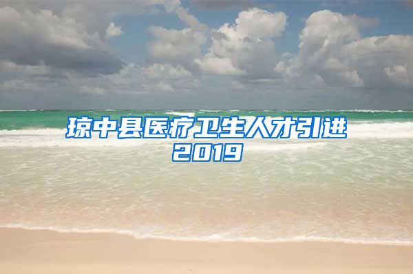 琼中县医疗卫生人才引进2019