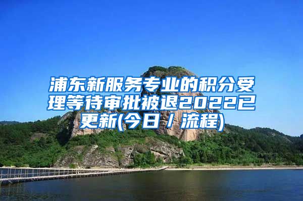 浦东新服务专业的积分受理等待审批被退2022已更新(今日／流程)