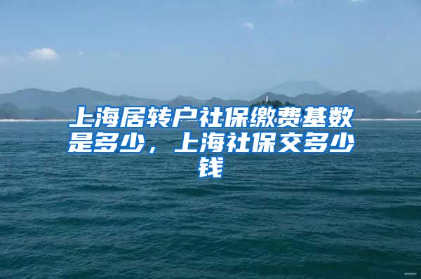 上海居转户社保缴费基数是多少，上海社保交多少钱