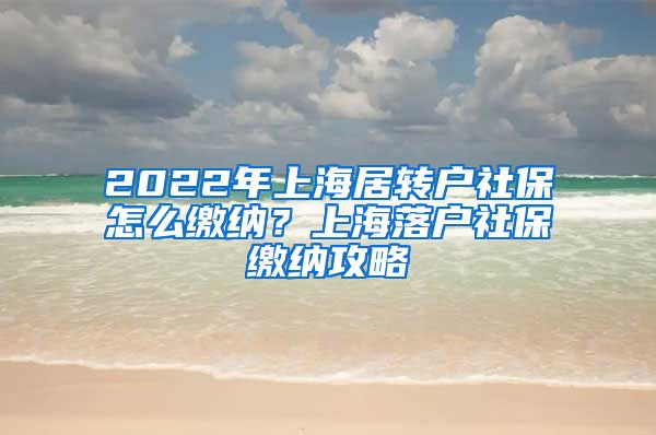 2022年上海居转户社保怎么缴纳？上海落户社保缴纳攻略