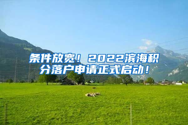 条件放宽！2022滨海积分落户申请正式启动！