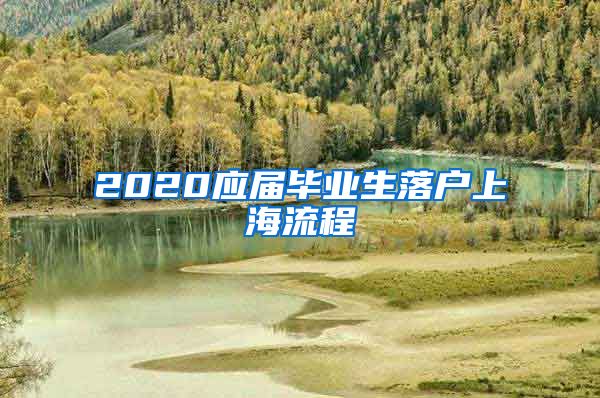 2020应届毕业生落户上海流程