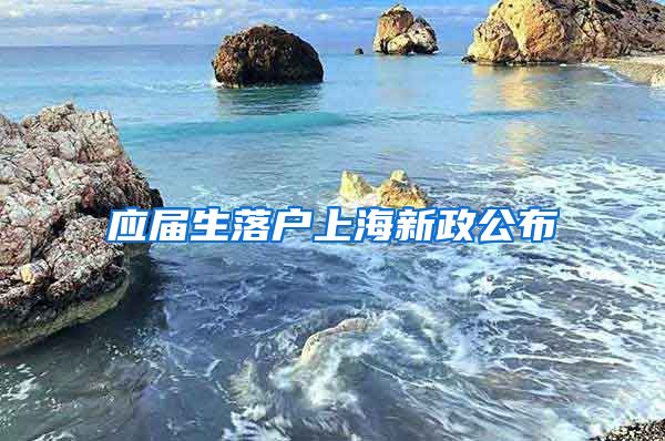 应届生落户上海新政公布