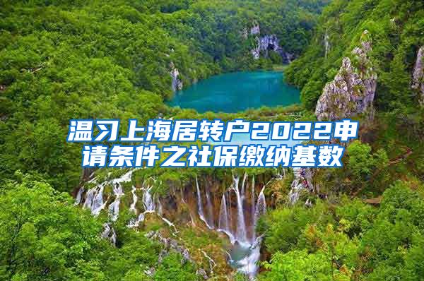 温习上海居转户2022申请条件之社保缴纳基数