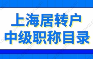 2022年上海居转户中级职称目录的问题1：职称和岗位不匹配可以通过预审吗？