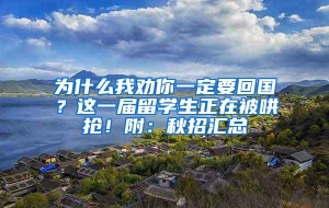 为什么我劝你一定要回国？这一届留学生正在被哄抢！附：秋招汇总