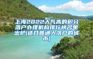 上海2022人气高的积分落户办理机构排行榜名单出炉(适合普通人落户的城市)