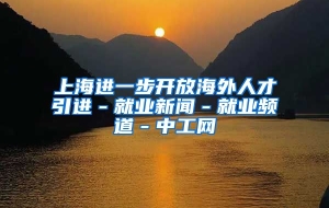 上海进一步开放海外人才引进－就业新闻－就业频道－中工网