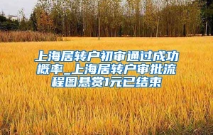 上海居转户初审通过成功概率_上海居转户审批流程图悬赏1元已结束