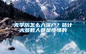 无学历怎么入深户？估计大多数人都是懵懵的