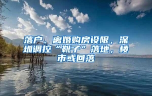 落户、离婚购房设限，深圳调控“靴子”落地，楼市或回落