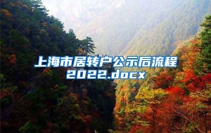 上海市居转户公示后流程2022.docx