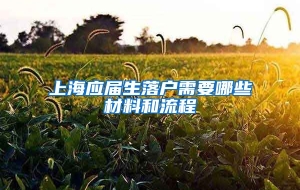 上海应届生落户需要哪些材料和流程