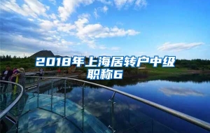 2018年上海居转户中级职称6