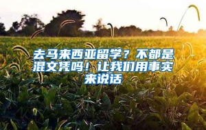 去马来西亚留学？不都是混文凭吗！让我们用事实来说话