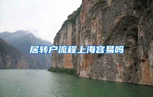 居转户流程上海容易吗