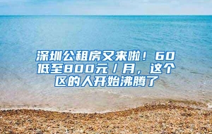 深圳公租房又来啦！60㎡低至800元／月，这个区的人开始沸腾了