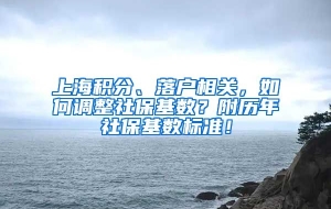 上海积分、落户相关，如何调整社保基数？附历年社保基数标准！