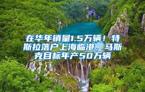 在华年销量1.5万辆！特斯拉落户上海临港，马斯克目标年产50万辆